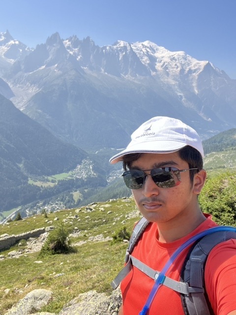 me, up a mountain